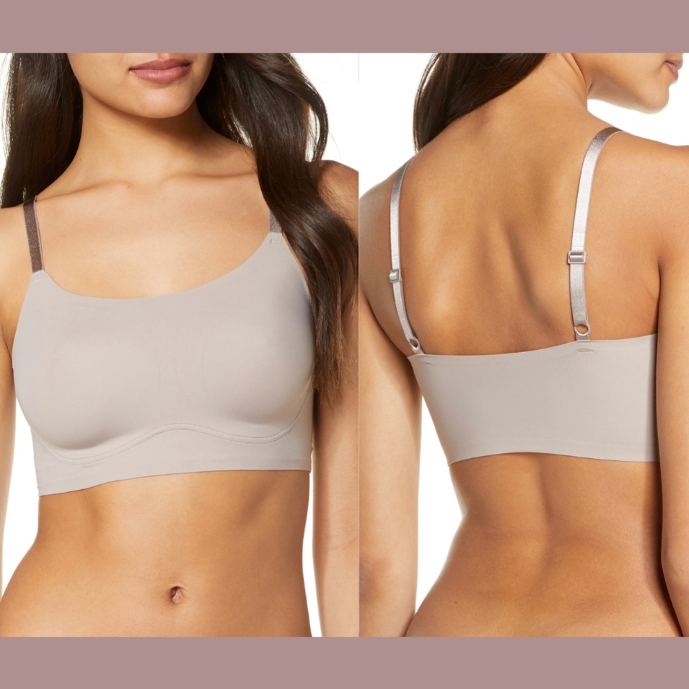 NWT $58‎ True & Co. [ XS ] True Body Lift Adjustable Wireless Bra in Mink